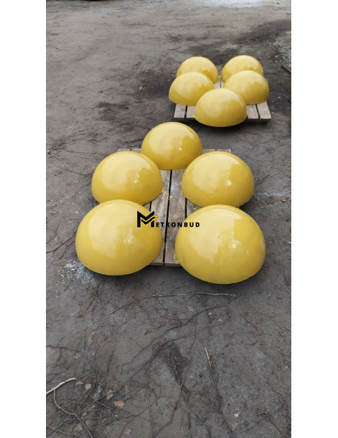 Напівсфера бетонна Жовта 500х250 мм Напівсфера бетонна Жовта 500х250 мм